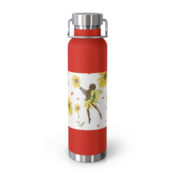 Sunflower Faerie Copper Vacuum Insulated Bottle, 22oz