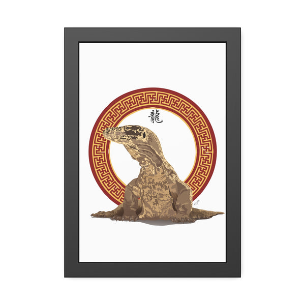 Komodo Dragon Framed Paper Posters