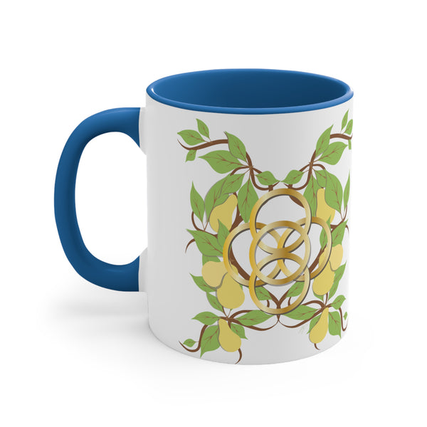 Five Golden Rings Accent Coffee Mug, 11oz