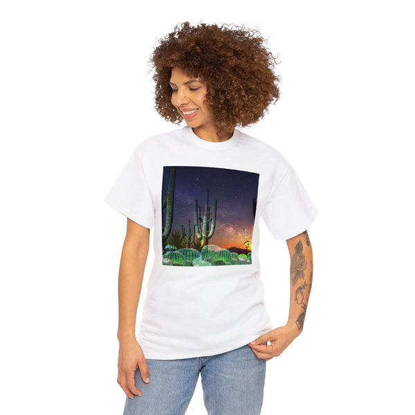 Cactus Glow Unisex Heavy Cotton Tee