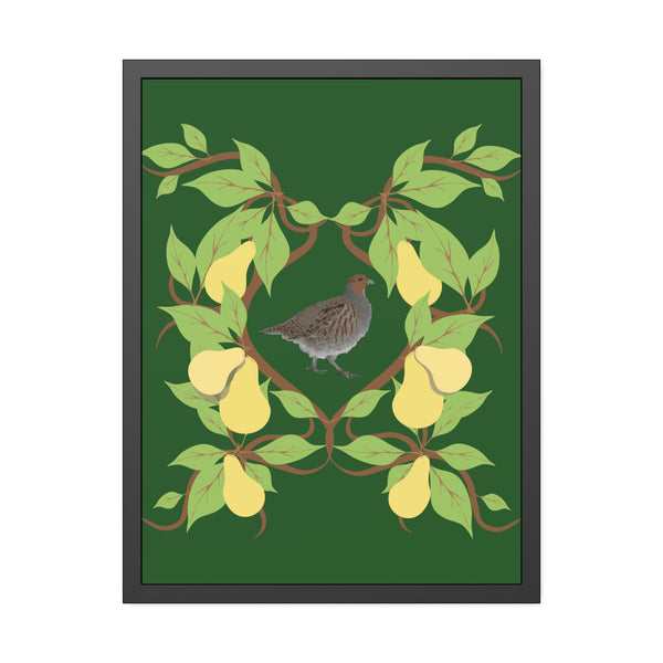 Partridge in a Pear Tree Framed Paper Posters
