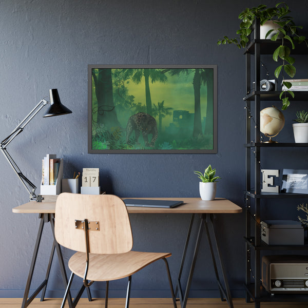 Jungle Panther Framed Paper Posters