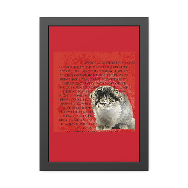 Love Pallas Cat Framed Paper Posters