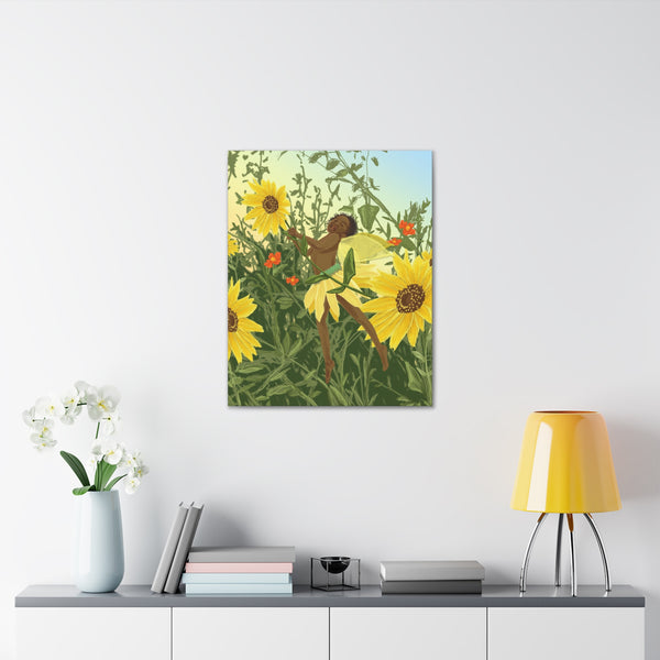 Sunflower Fairy  Canvas Gallery Wraps