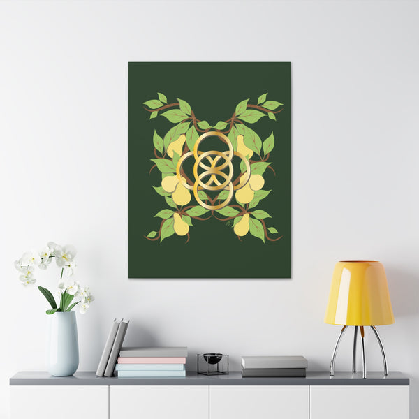 Five Golden Rings of Christmas  Canvas Gallery Wraps