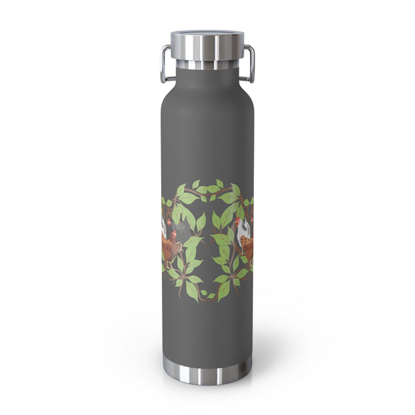 Three French Hens Copper Vacuum Insulated Bottle, 22oz