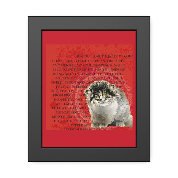 Love Pallas Cat Framed Paper Posters