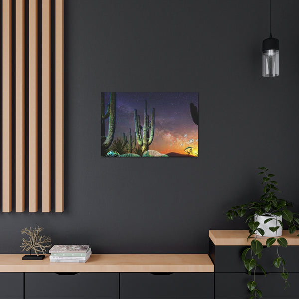 Cactus Glow Canvas Gallery Wraps