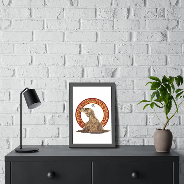 Komodo Dragon Framed Paper Posters