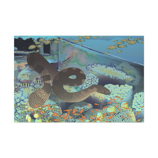 Sea Snake Canvas Gallery Wraps