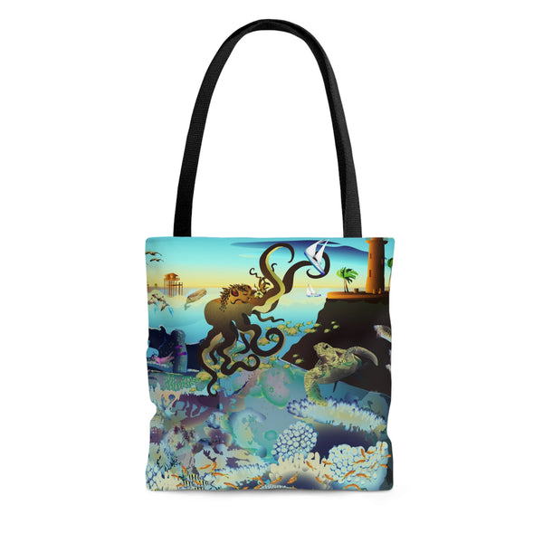 Above and Below Tote Bag