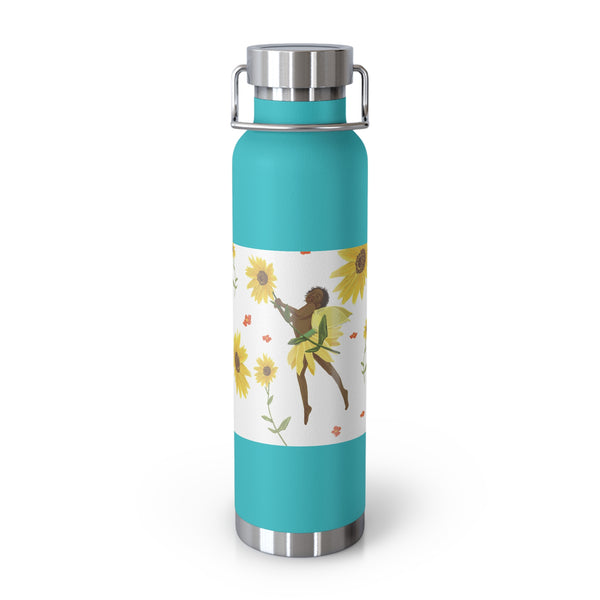 Sunflower Faerie Copper Vacuum Insulated Bottle, 22oz