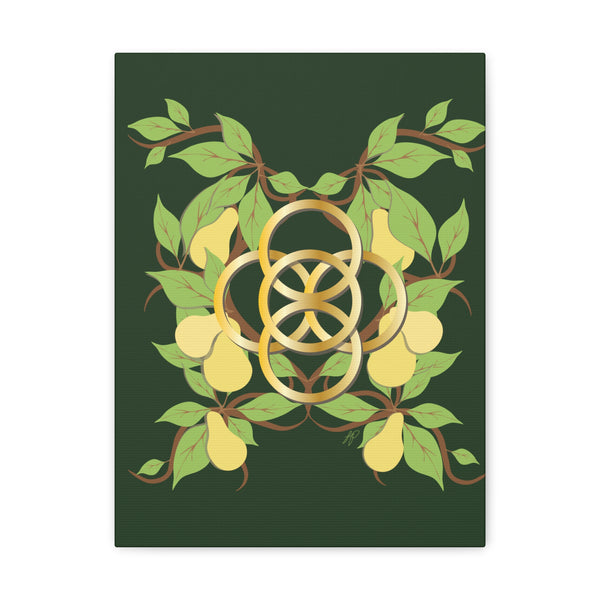 Five Golden Rings of Christmas  Canvas Gallery Wraps