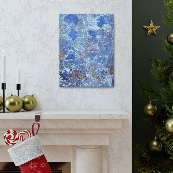 Leaves in Frost  Canvas Gallery Wraps