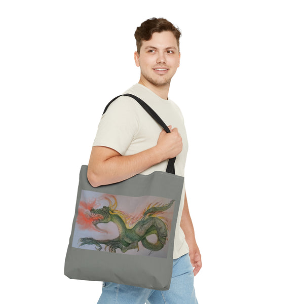 Doodle Dragon AOP Tote Bag