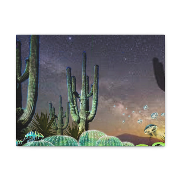 Cactus Glow Gallery Wraps