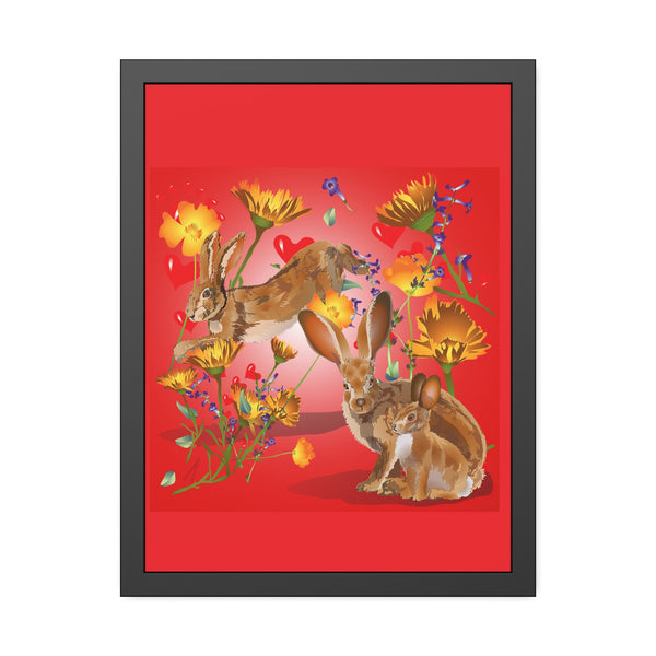 Jackrabbit Love Framed Paper Posters