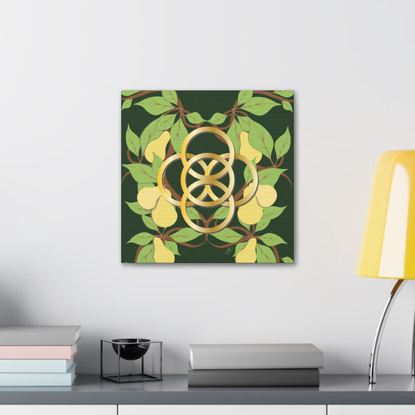 Five Golden Rings of Christmas  Canvas Gallery Wraps