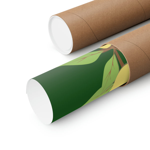 Four Colly Birds of Christmas Premium Matte vertical posters