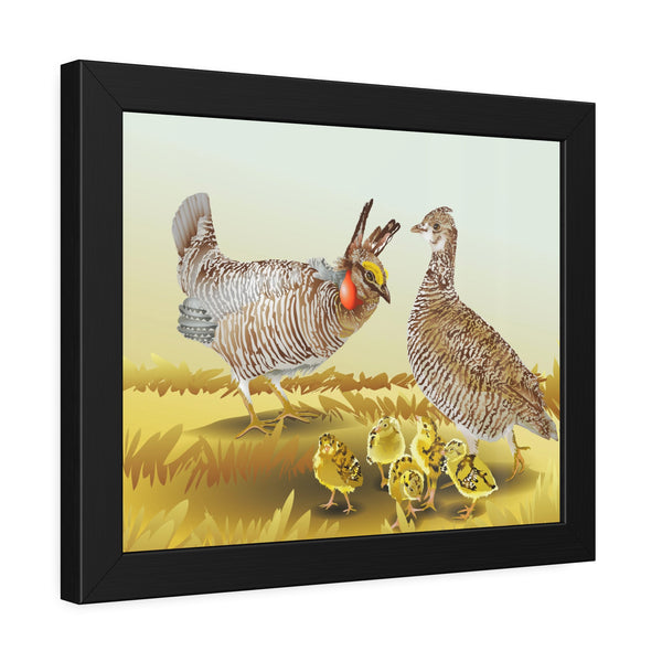 Prairie Chickens Framed Paper Posters