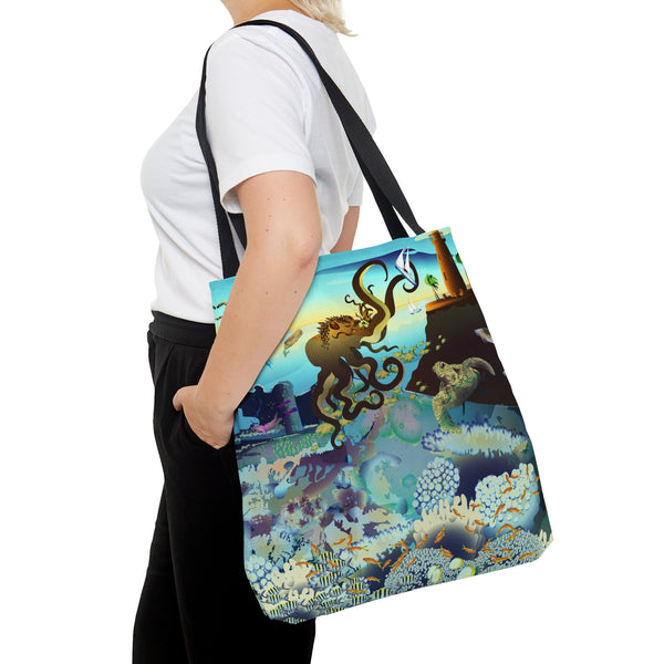 Above and Below Tote Bag