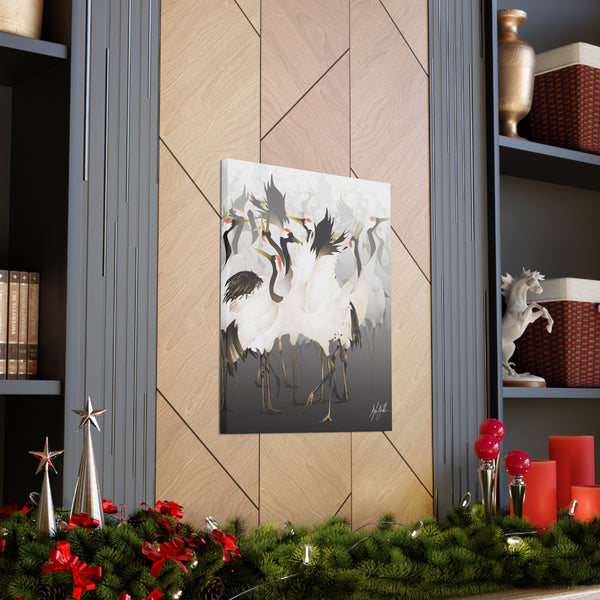 Lucky Cranes Canvas Gallery Wraps