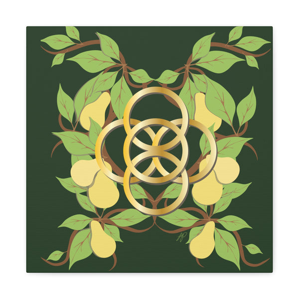 Five Golden Rings of Christmas  Canvas Gallery Wraps