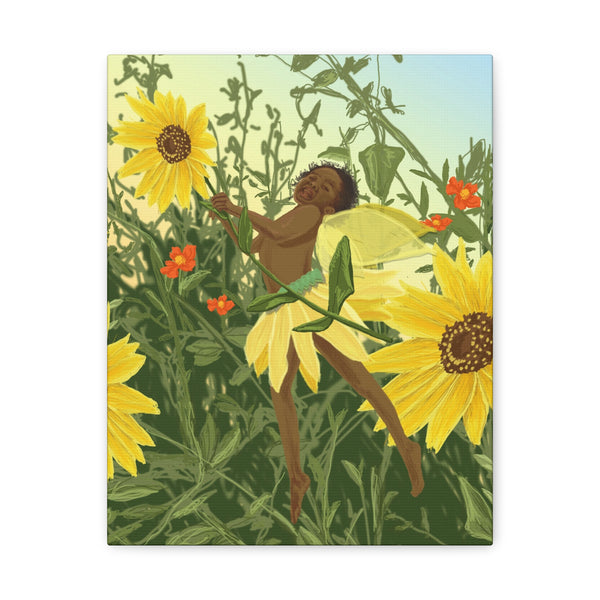 Sunflower Fairy  Canvas Gallery Wraps