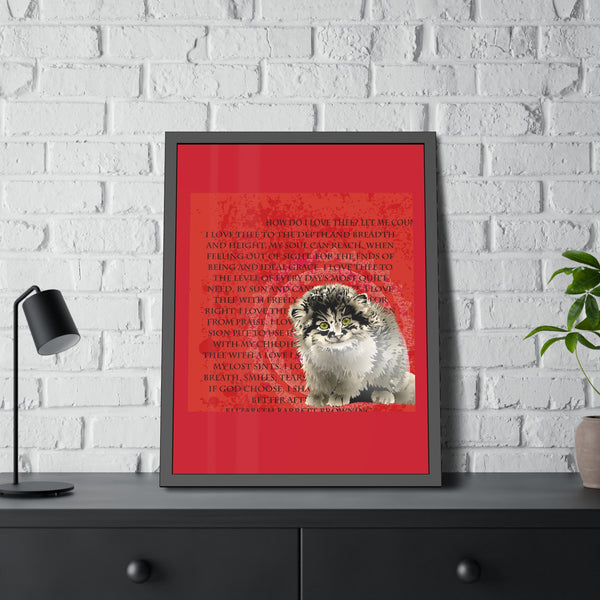 Love Pallas Cat Framed Paper Posters
