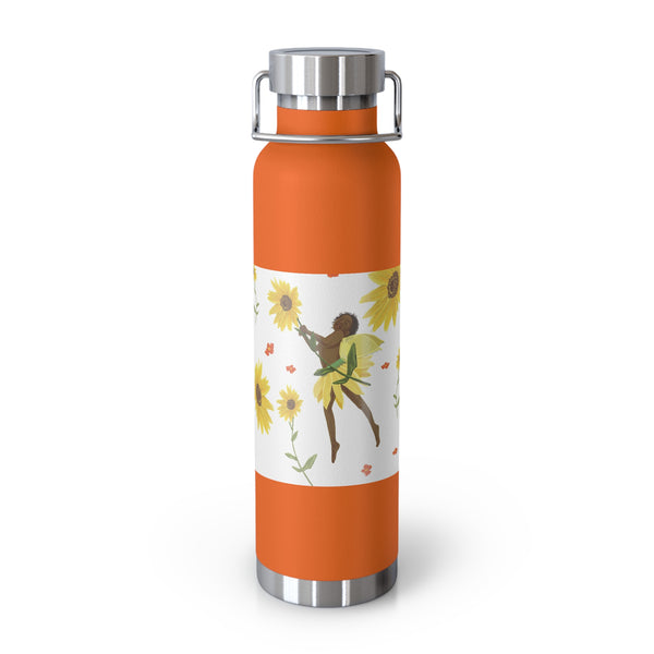 Sunflower Faerie Copper Vacuum Insulated Bottle, 22oz