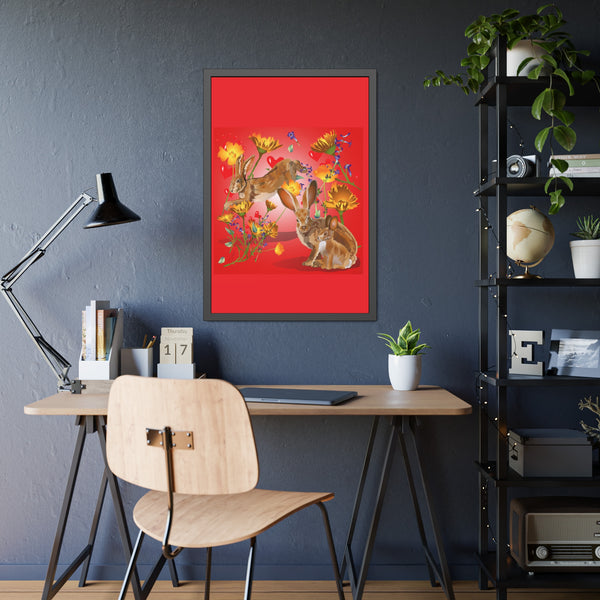 Jackrabbit Love Framed Paper Posters