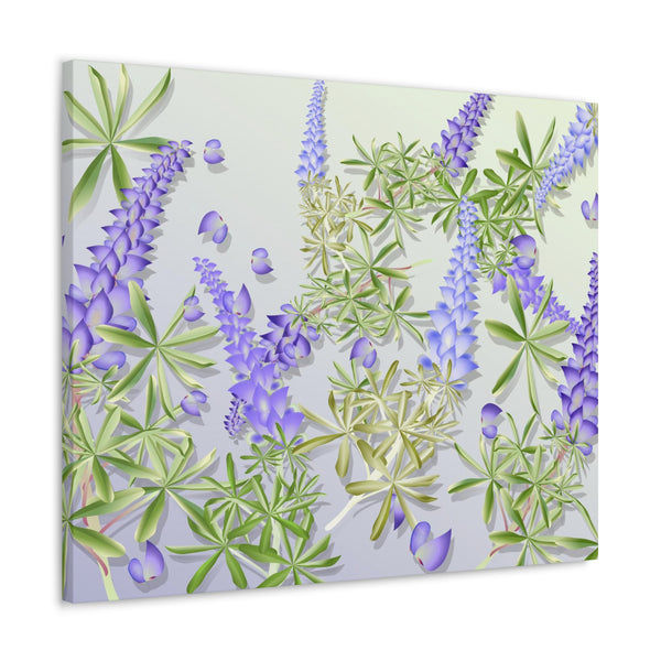 Blue Bonnet Lupins Gallery Wraps