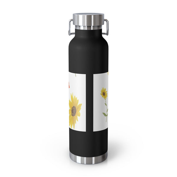 Sunflower Faerie Copper Vacuum Insulated Bottle, 22oz