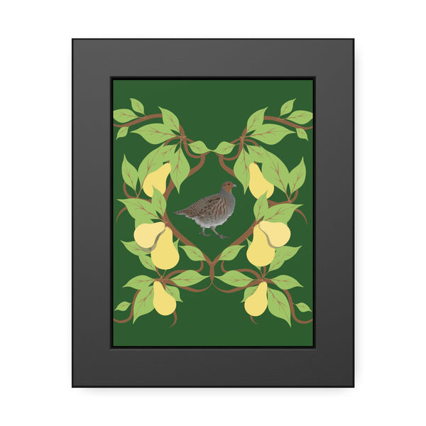 Partridge in a Pear Tree Framed Paper Posters
