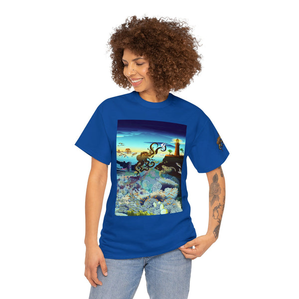 Above and Below Unisex Heavy Cotton Tee