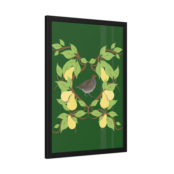 Partridge in a Pear Tree Framed Paper Posters