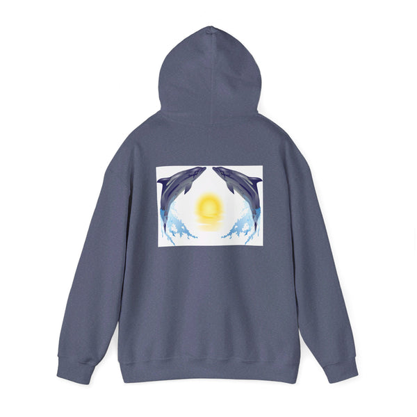 Dolphin Love Unisex Heavy Blend™ Hooded Sweatshirt