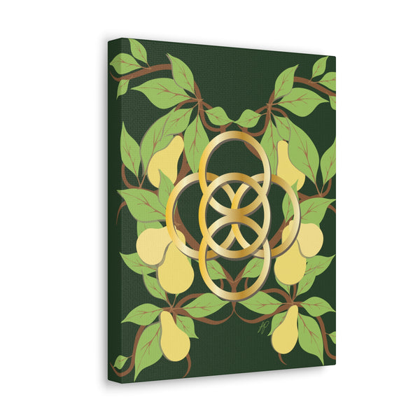 Five Golden Rings of Christmas  Canvas Gallery Wraps