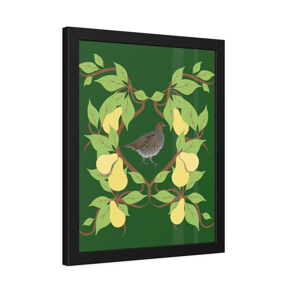 Partridge in a Pear Tree Framed Paper Posters