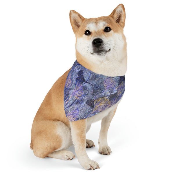 Ginkgo Leaves in Water  Pet Bandana Collar