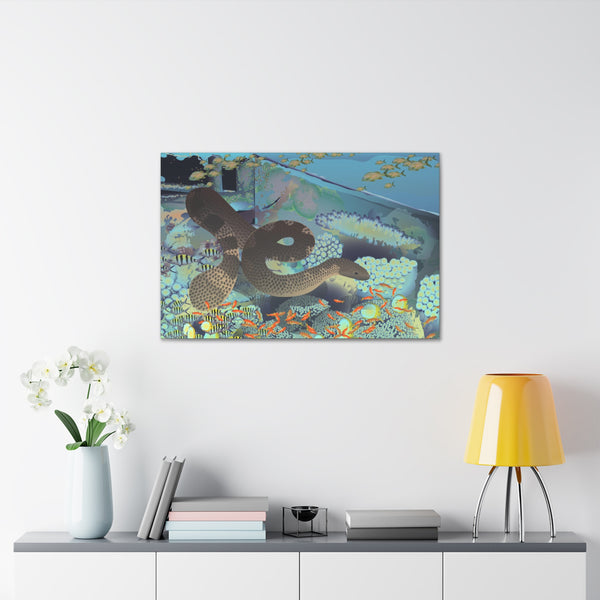 Sea Snake Canvas Gallery Wraps