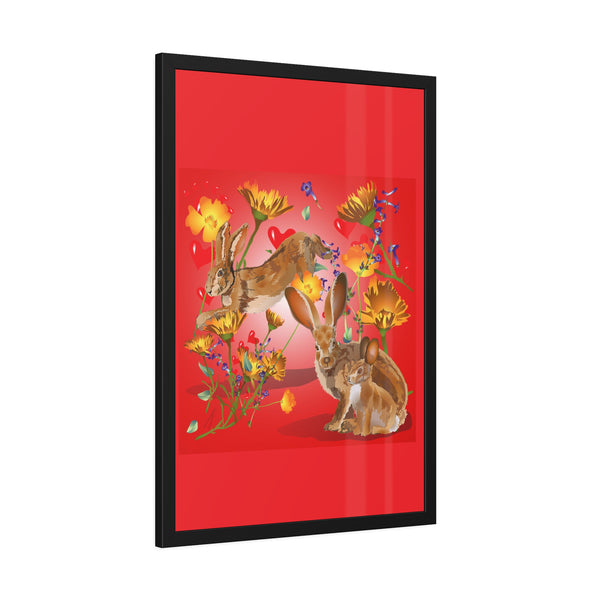 Jackrabbit Love Framed Paper Posters
