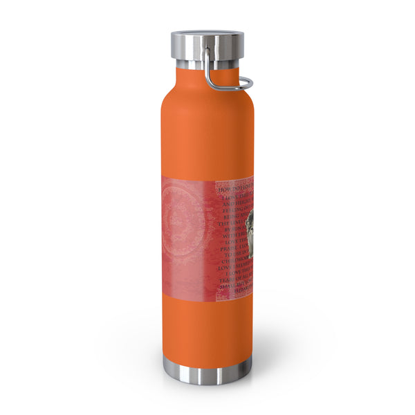 Love Cat Copper Vacuum Insulated Bottle, 22oz