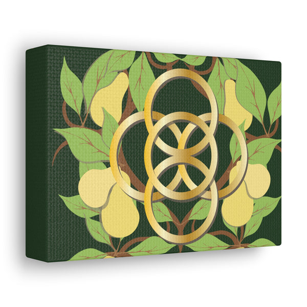 Five Golden Rings of Christmas  Canvas Gallery Wraps