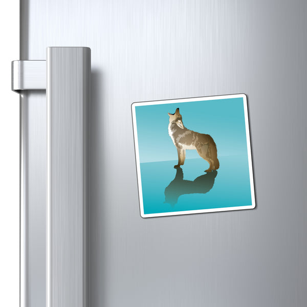 Howling Coyote Magnet