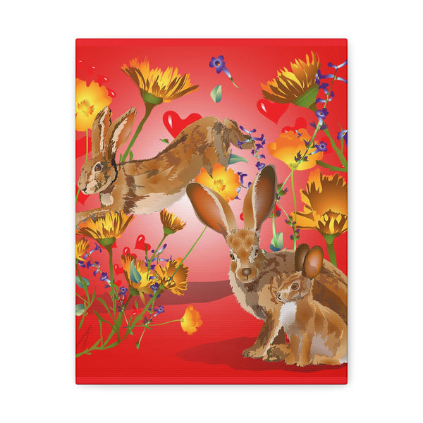 Jackrabbit Love  Canvas Gallery Wraps