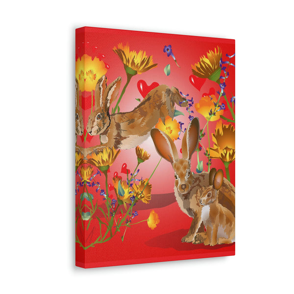 Jackrabbit Love  Canvas Gallery Wraps