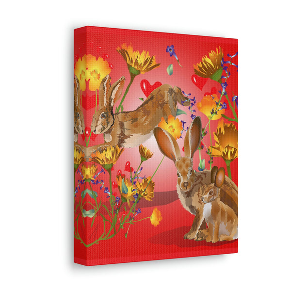 Jackrabbit Love  Canvas Gallery Wraps