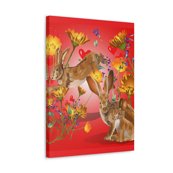Jackrabbit Love  Canvas Gallery Wraps
