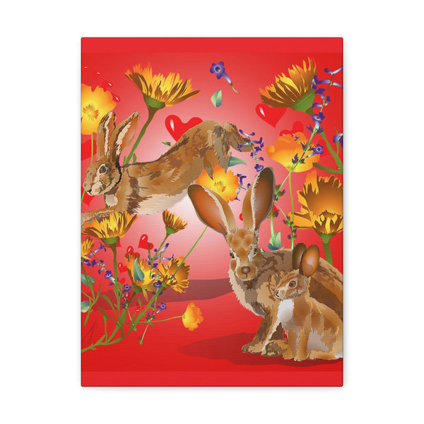 Jackrabbit Love  Canvas Gallery Wraps